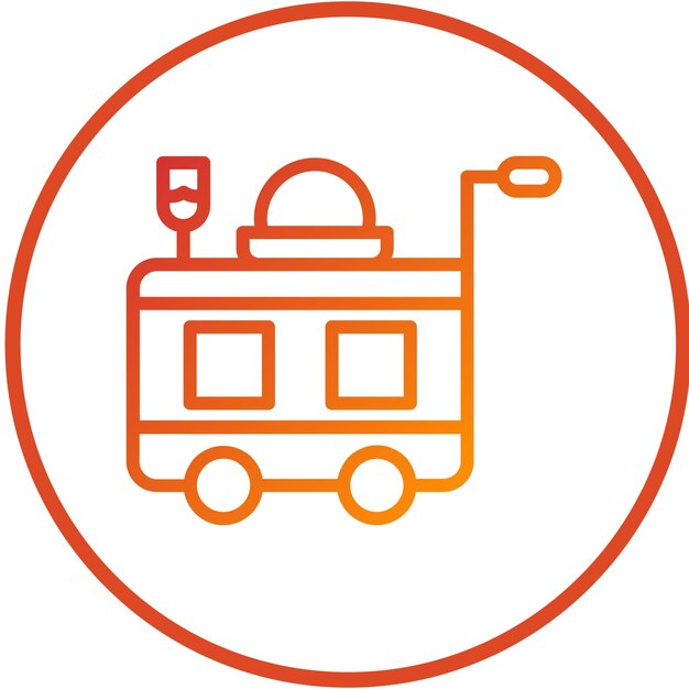 Diseño vectorial Estilo de icono de servicio de alimentos