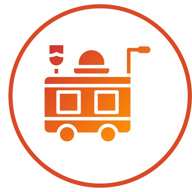 Diseño vectorial Estilo de icono de servicio de alimentos