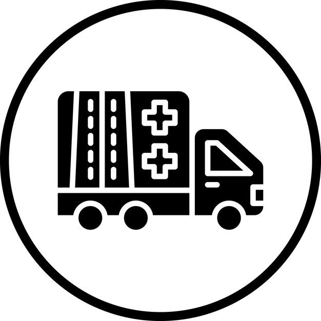 Diseño vectorial Estilo de icono de servicio de emergencia en carreteras
