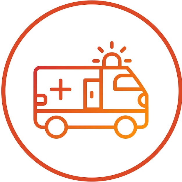 Diseño vectorial Estilo de icono de servicio de emergencia en carreteras