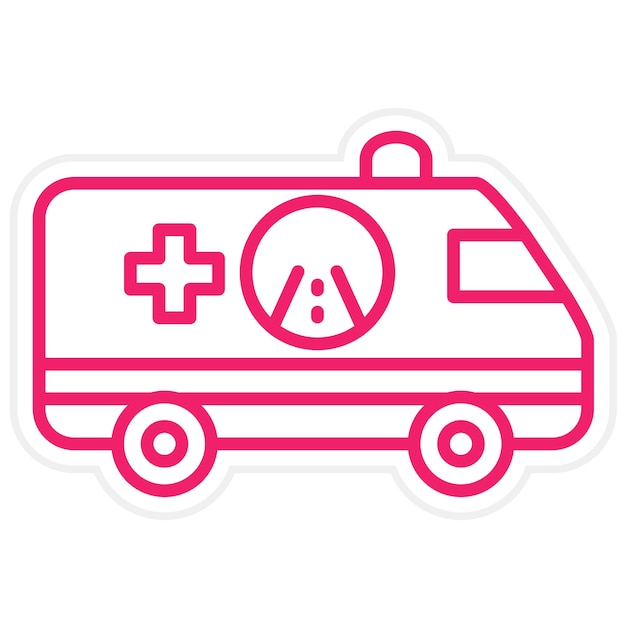 Diseño vectorial Estilo de icono de servicio de emergencia en carreteras
