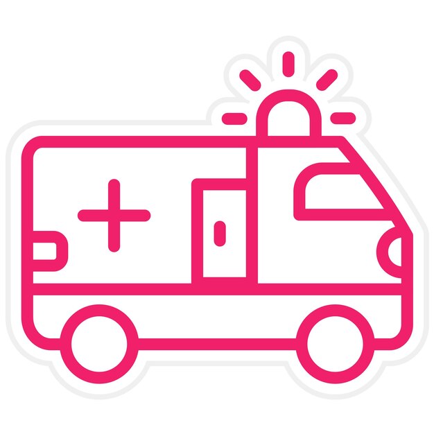 Diseño vectorial Estilo de icono de servicio de emergencia en carreteras
