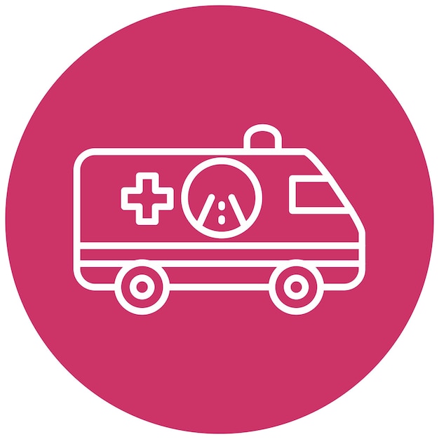 Diseño vectorial Estilo de icono de servicio de emergencia en carreteras