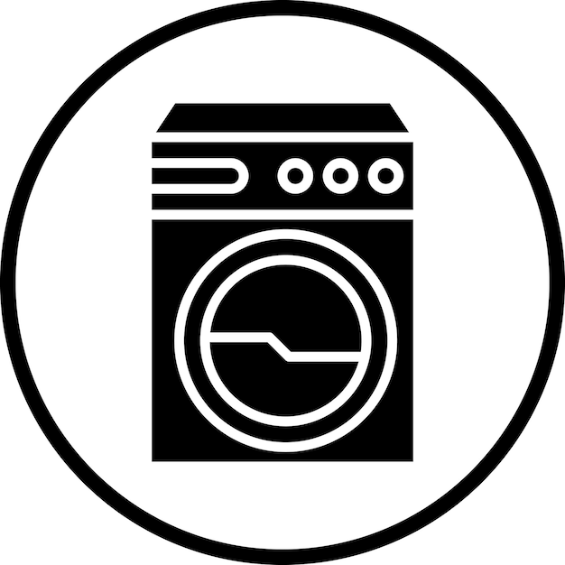 Diseño vectorial Estilo del icono del servicio de lavandería