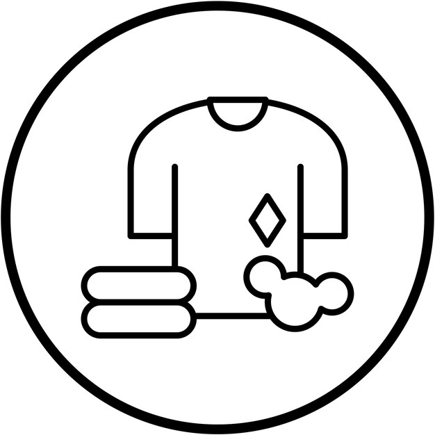 Diseño vectorial Estilo del icono del servicio de lavandería
