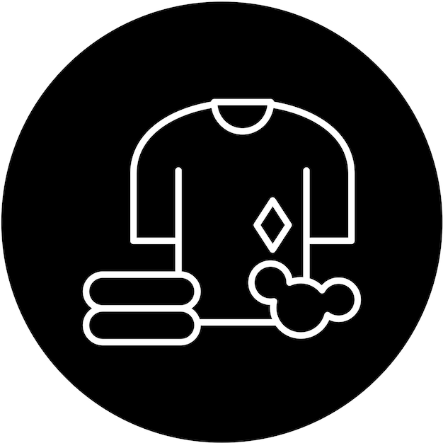 Diseño vectorial Estilo del icono del servicio de lavandería