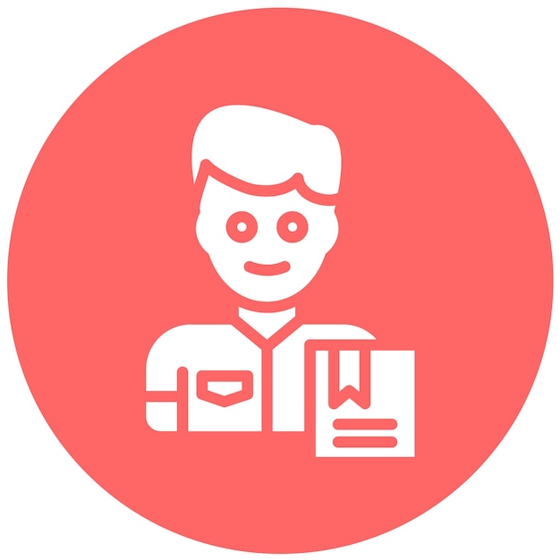Diseño vectorial Estilo del icono del servicio de mensajería