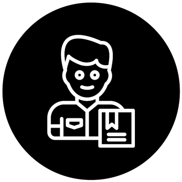 Diseño vectorial Estilo del icono del servicio de mensajería