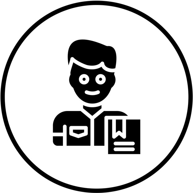 Diseño vectorial Estilo del icono del servicio de mensajería