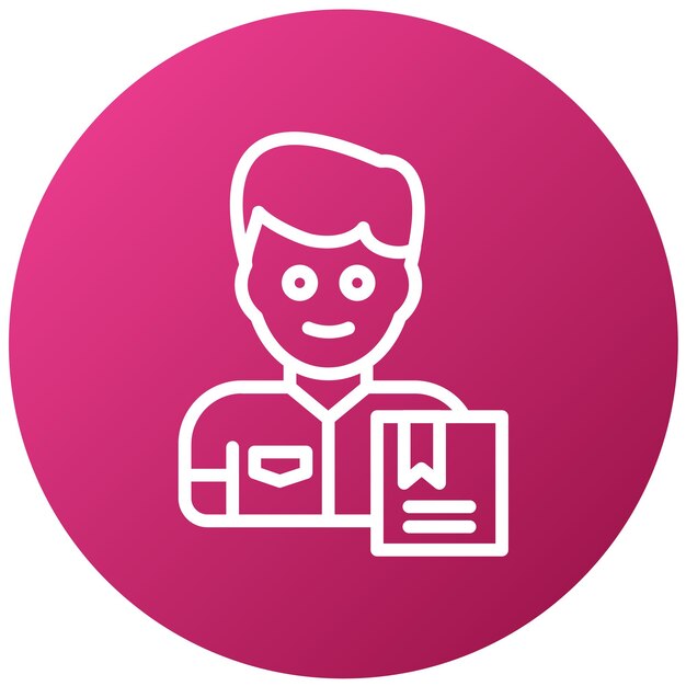 Diseño vectorial Estilo del icono del servicio de mensajería