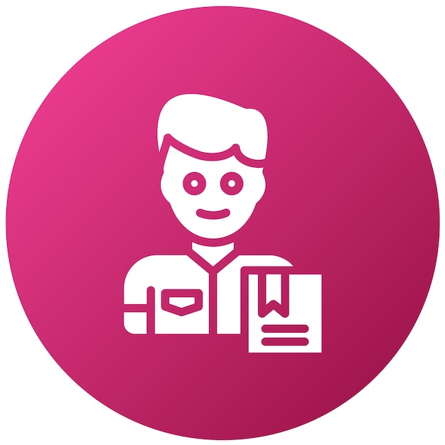 Diseño vectorial Estilo del icono del servicio de mensajería