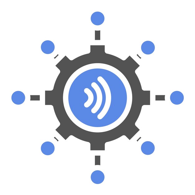 Diseño vectorial Estilo de icono de servicio múltiple