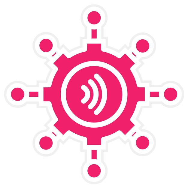 Diseño vectorial Estilo de icono de servicio múltiple