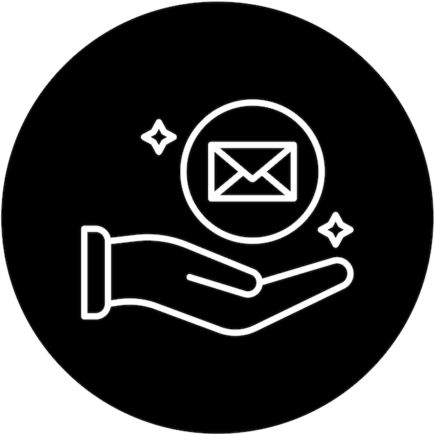 Diseño vectorial Estilo del icono del servicio postal
