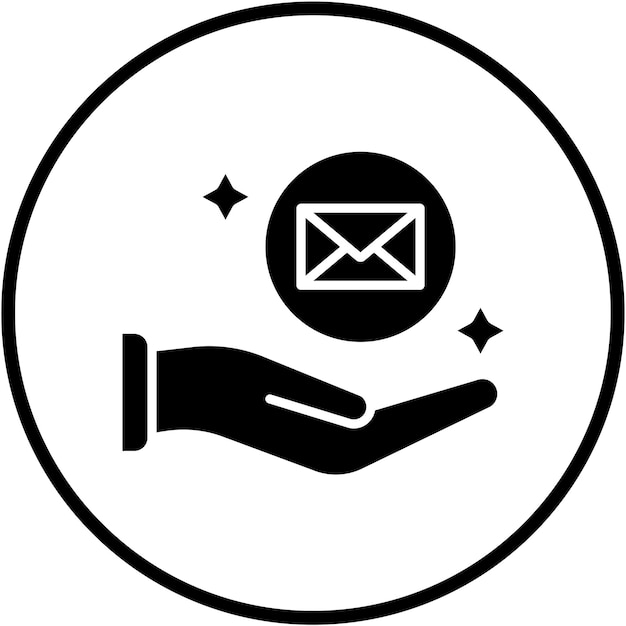 Diseño vectorial Estilo del icono del servicio postal