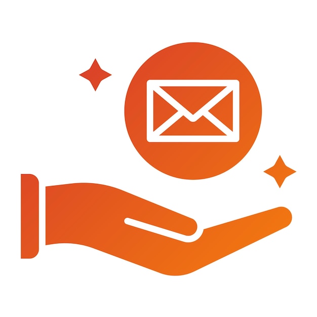 Diseño vectorial Estilo del icono del servicio postal