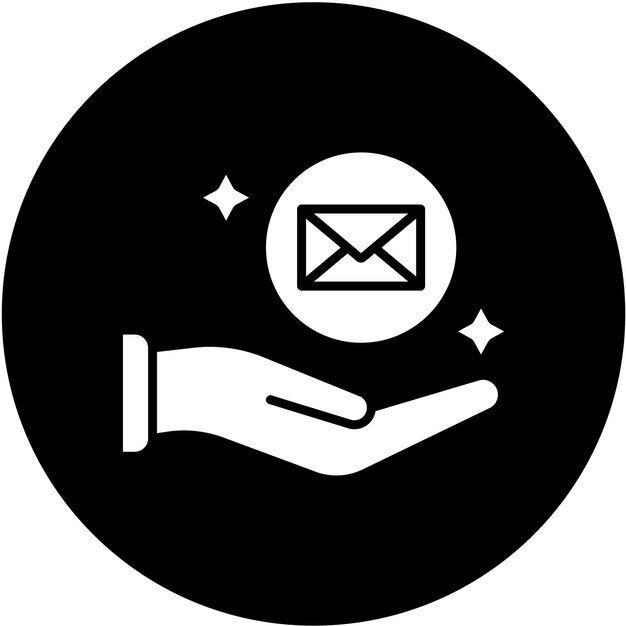 Diseño vectorial Estilo del icono del servicio postal
