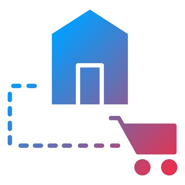 Diseño vectorial Estilo del icono de los servicios sin contacto