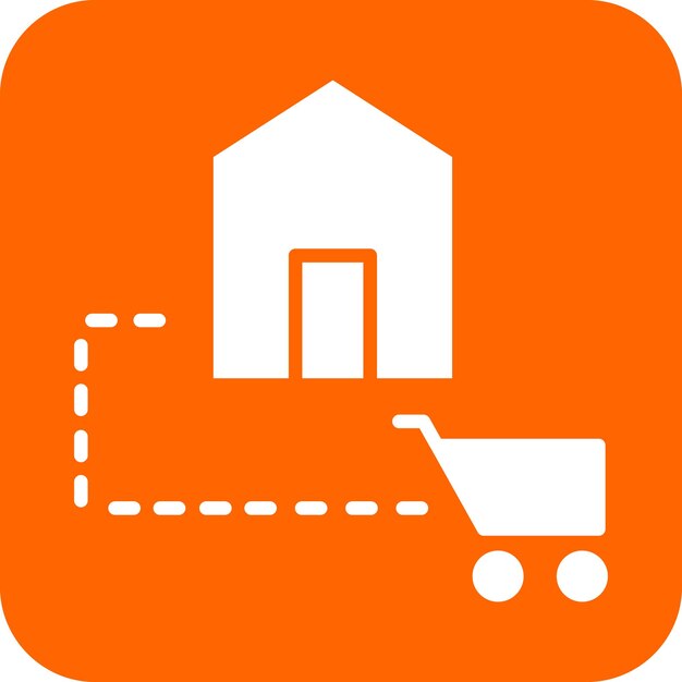 Diseño vectorial Estilo del icono de los servicios sin contacto