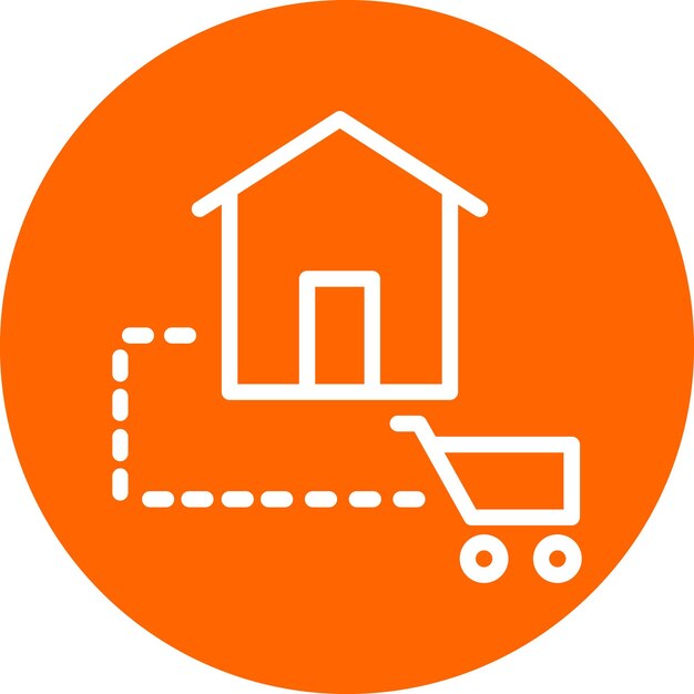 Diseño vectorial Estilo del icono de los servicios sin contacto
