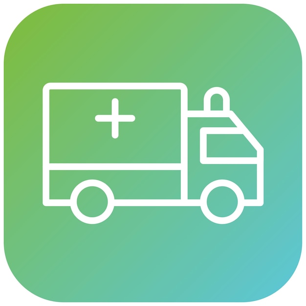 Diseño vectorial Estilo del icono de los servicios de emergencia