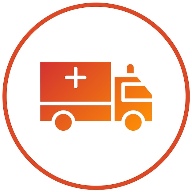 Diseño vectorial Estilo del icono de los servicios de emergencia