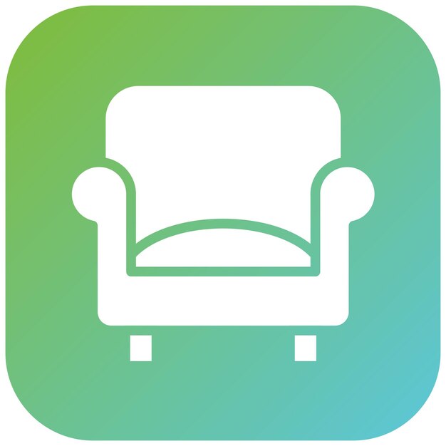 Diseño vectorial Estilo del icono de Settee