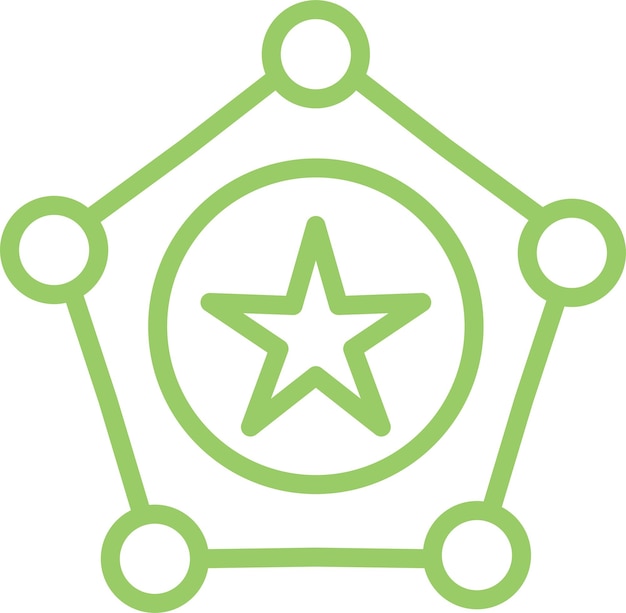 Diseño vectorial Estilo del icono del sheriff
