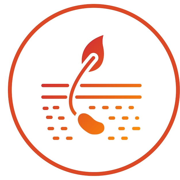 Diseño vectorial Estilo del icono de siembra