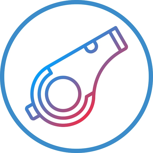 Diseño vectorial Estilo del icono del silbido