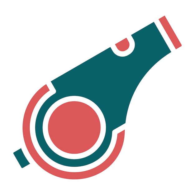 Diseño vectorial Estilo del icono del silbido