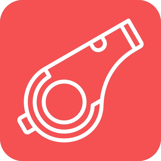 Diseño vectorial Estilo del icono del silbido