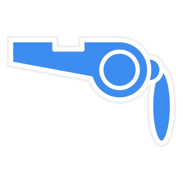 Diseño vectorial Estilo del icono del silbido