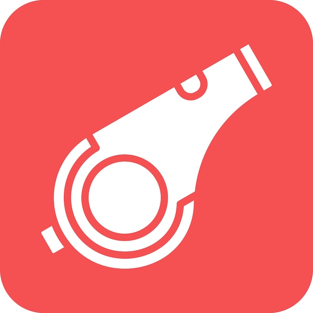 Diseño vectorial Estilo del icono del silbido