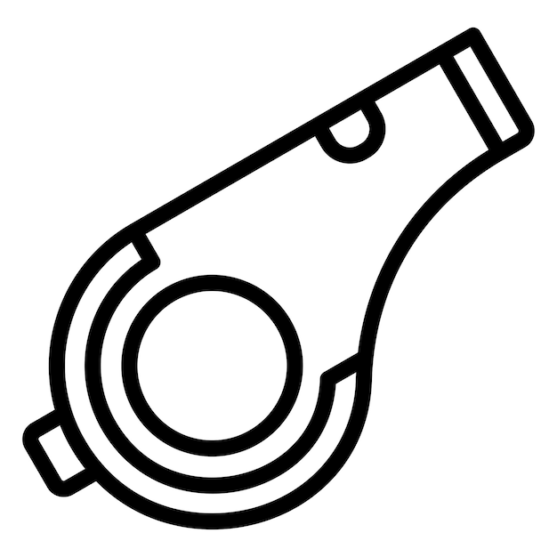 Diseño vectorial Estilo del icono del silbido