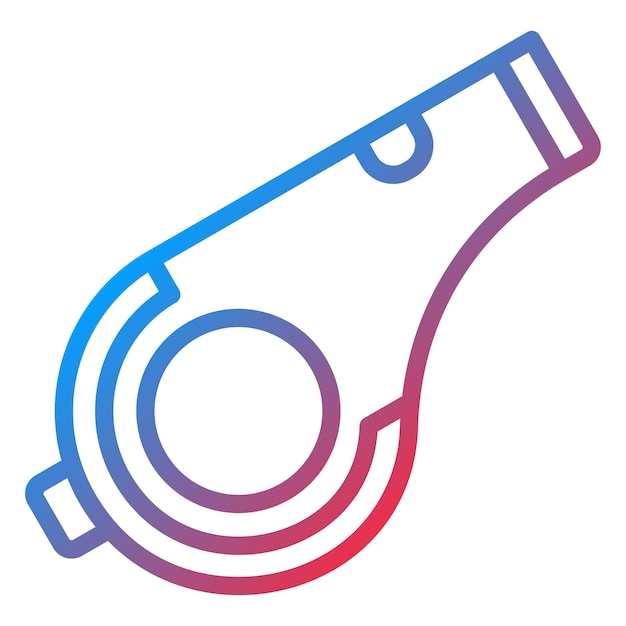 Diseño vectorial Estilo del icono del silbido