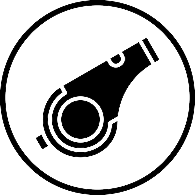 Diseño vectorial Estilo del icono del silbido