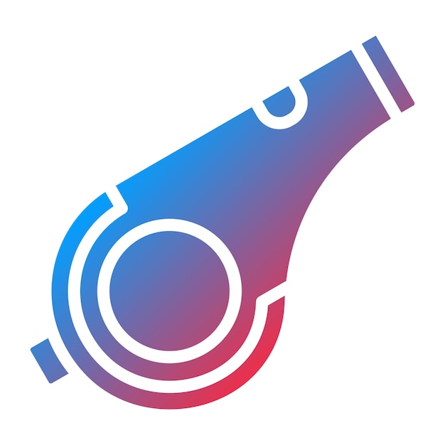 Diseño vectorial Estilo del icono del silbido