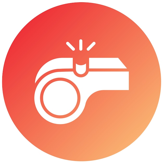 Diseño vectorial Estilo del icono del silbido