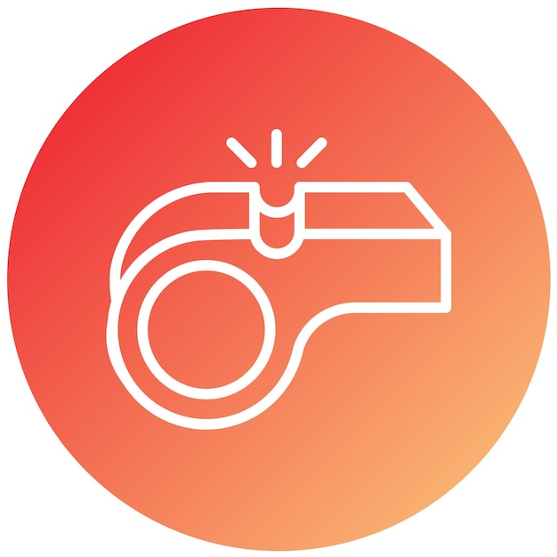 Diseño vectorial Estilo del icono del silbido