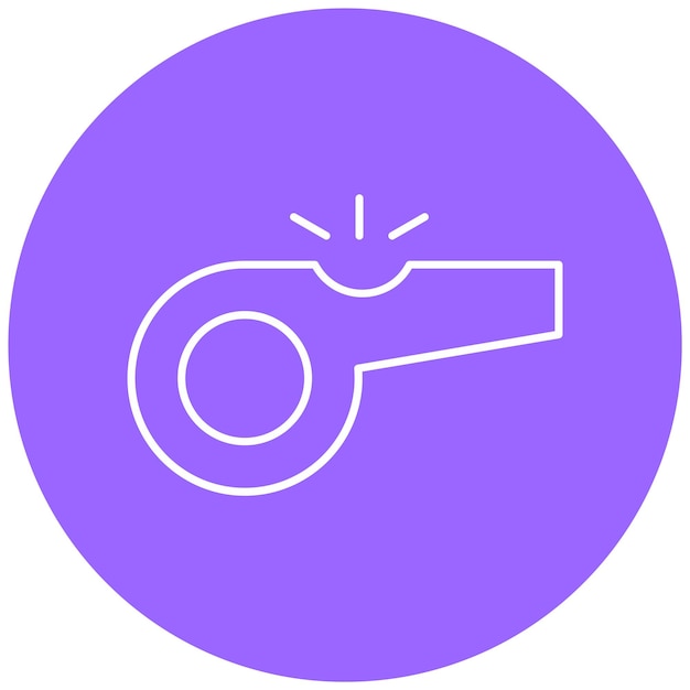 Diseño vectorial Estilo del icono del silbido