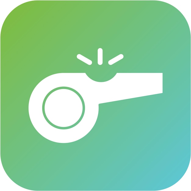 Diseño vectorial Estilo del icono del silbido