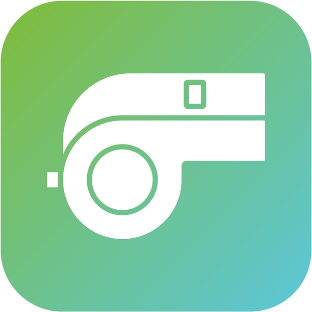 Diseño vectorial Estilo del icono del silbido