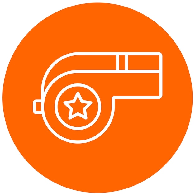Diseño vectorial Estilo del icono del silbido