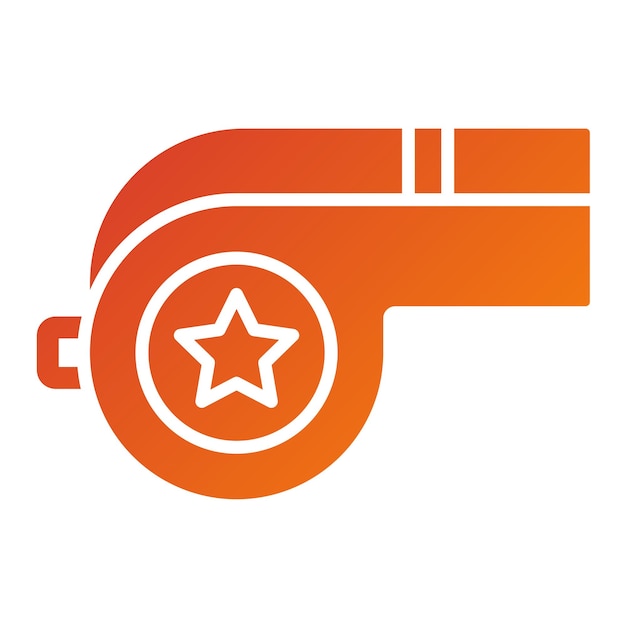 Diseño vectorial Estilo del icono del silbido