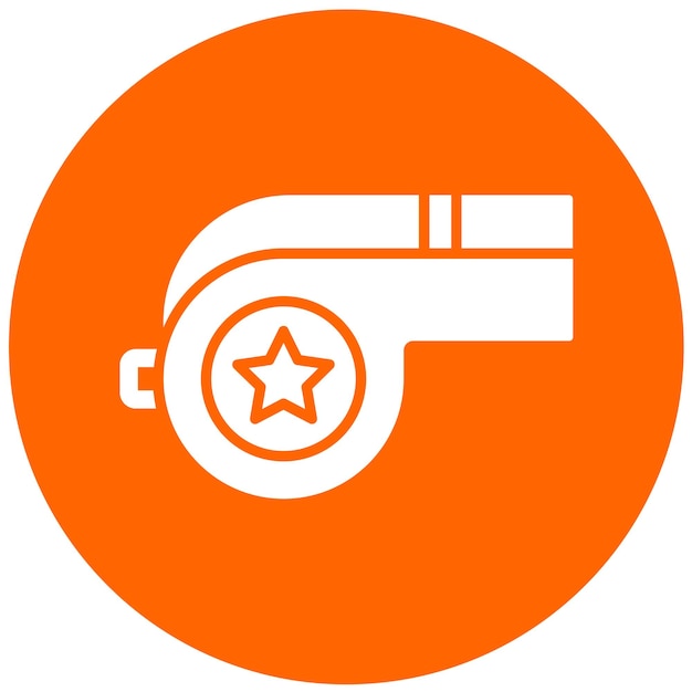 Diseño vectorial Estilo del icono del silbido