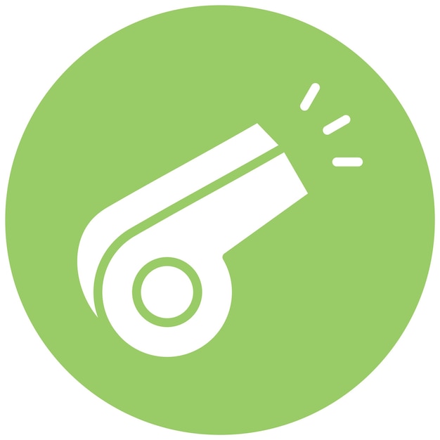 Diseño vectorial Estilo del icono del silbido