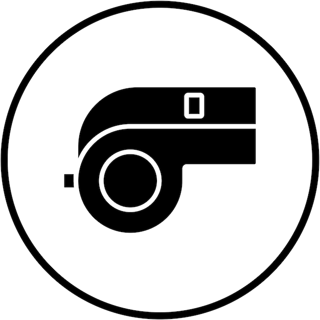 Diseño vectorial Estilo del icono del silbido