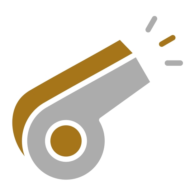 Diseño vectorial Estilo del icono del silbido