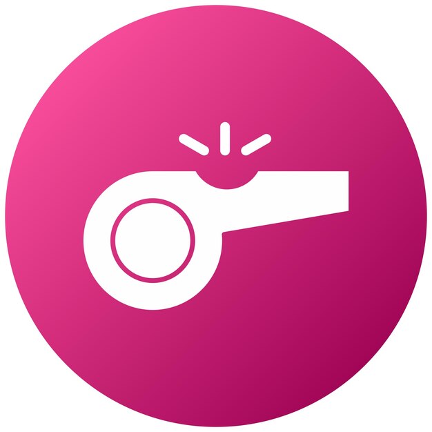 Diseño vectorial Estilo del icono del silbido